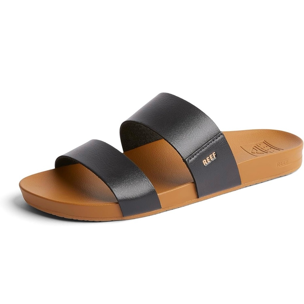 Reef Women’s Black and Brown Slide Sandals